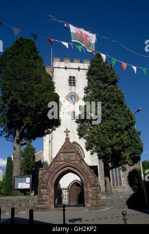 L'église St Pierre à Carmarthen Banque D'Images