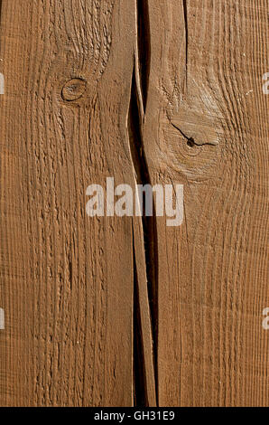 De planches en bois texture avec signes d'altération atmosphérique Banque D'Images