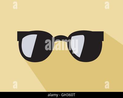 Sunglas branché vector illustration Illustration de Vecteur