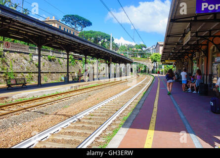 La gare de Santa Margherita Italie Banque D'Images