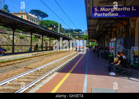 La gare de Santa Margherita Italie Banque D'Images