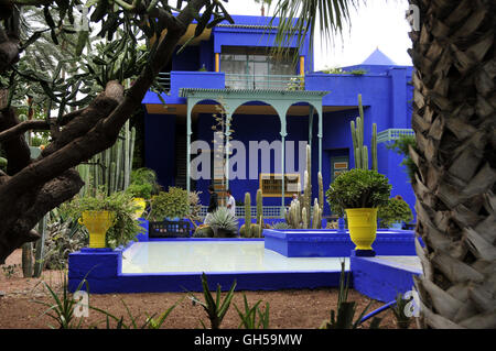 Géographie / voyages, Maroc, studio du peintre français Jacques Majorelle (1886-1962) dans le Jardin Majorelle, Marrakech, Additional-Rights Clearance-Info-Afrique,-Not-Available Banque D'Images