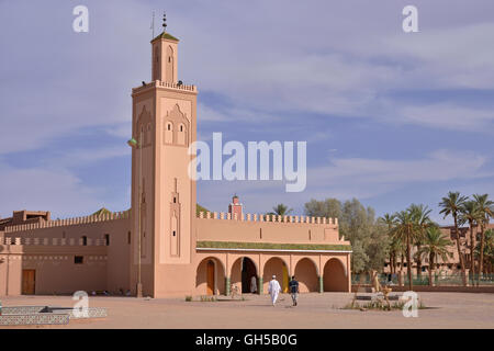 Géographie / voyages, Maroc, mosquée, Tamegroute, région Marrakech-tensift-Draa, Additional-Rights Clearance-Info-Afrique,-Not-Available Banque D'Images