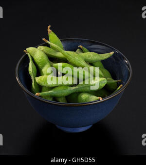 Dans le style japonais Salade de haricots vert étuvé Banque D'Images