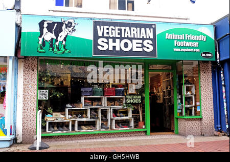 Le magasin de chaussures végétarien à Gardner Street Brighton avec est Dans la région de Laine Nord de la ville Royaume-Uni Banque D'Images