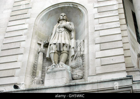 Londres, Royaume-Uni, 29 juillet 2016, Barthélémy Dias statue à l'Afrique du Sud Chambre de Trafalgar Square. Banque D'Images