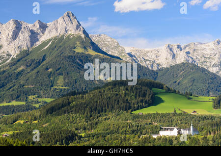 Bischofshofen : Mission lycée privé Saint Rupert, montagnes Tennengebirge, Autriche, Salzbourg, Salzbourg Banque D'Images