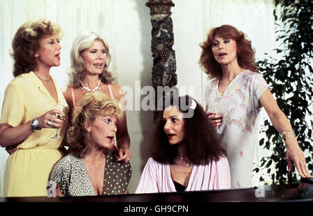 Stehend, von links nach rechts : CATHRYN DAMON (Martha), Loretta SWIT (B.J.), TINA LOUISE (Joan), von sitzend li nach re : STELLA STEVENS (Edyth) und PRENTISS PUAL (Sandy), Film Fernsehen, Théâtre, télévision, 70er Regie : Marlene Laird, Ann Zane Shanks aka. Amitiés, Secrets et mensonges Banque D'Images