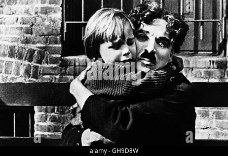 Le Kid (JACKIE COOGAN) et le Clochard (Charles Chaplin), Film Fernsehen, Comedy, Stummfilm, film muet, Portrait, 20er Regie : Charles Chaplin alias. Le Kid Banque D'Images