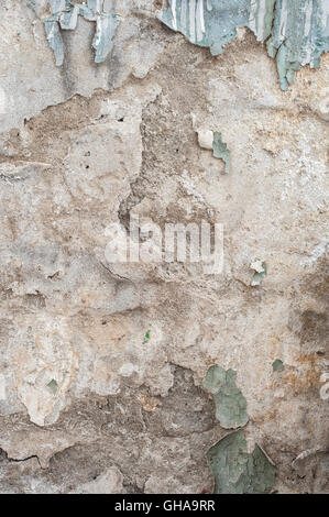 Fissure mur texture, bâtiment trapu, Belgrade, Serbie Banque D'Images