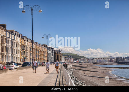 Promenade et de la plage d'Aberystwyth, Ceredigion, pays de Galles, Royaume-Uni Banque D'Images