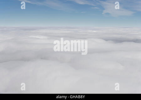 Des nuages en vue d'en haut Vue aérienne Banque D'Images