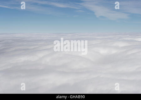 Des nuages en vue d'en haut Vue aérienne Banque D'Images