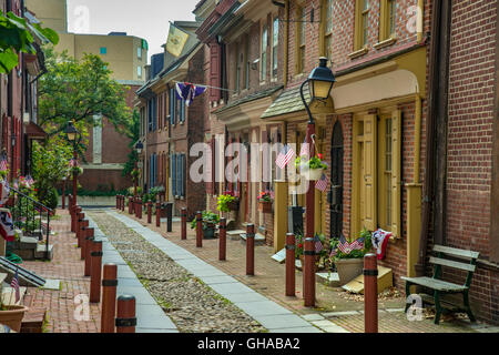 Elfreth's Alley Philadelphie USA Banque D'Images