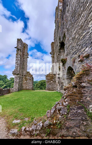 Berry Pomeroy château, un manoir Tudor dans les murs d'un ancien château, est près du village de Berry Pomeroy, dans le sud du Devon, Angleterre Banque D'Images