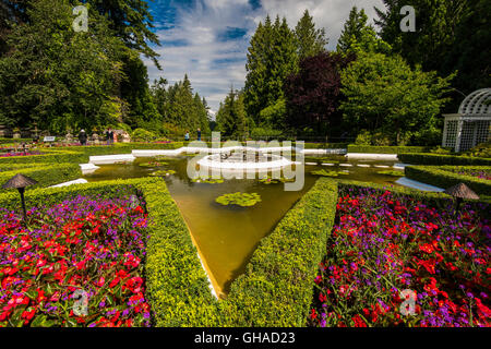 Les Butchart Gardens, Victoria, Colombie-Britannique, Canada Banque D'Images