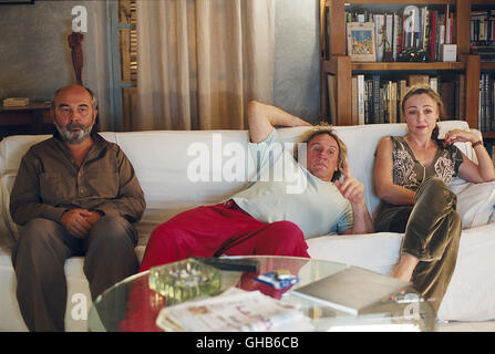 Frankreich 2005 BOUDU Gérard Jugnot Lespinglet (Gérard Jugnot), Boudu (Gérard Depardieu) und Yseult (Catherine FROT) Comedy Regie : Gerard Jugnot Banque D'Images