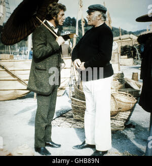 Les ONEDIN LINE UK 1971 Cyril Abraham James Onedin (PETER GILMORE) et le Capitaine Howard Baines (LANG) Régie : Cyril Abraham Banque D'Images