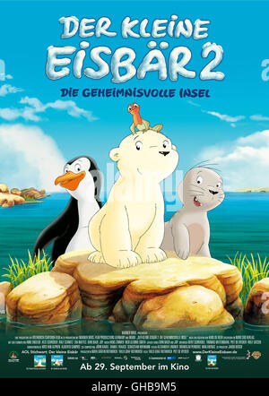 DER KLEINE EISBÄR 2 - DIE GEHEIMNISVOLLE INSEL Le Petit Ours polaire 2 D 2005 Kris van Alphen, Alberto Campos Filmplakat Regie : Kris van Alphen, Alberto Campos aka. Le Petit Ours polaire 2 Banque D'Images