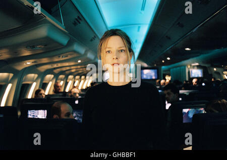 FLIGHTPLAN - OHNE JEDE SPUR Flightplan USA 2005 Robert Schwentke Kyle (JODIE FOSTER) dans l'avion Regie : Robert Schwentke aka. Flightplan Banque D'Images