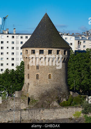 Tour de la Motte Tanguy, Brest, France. Banque D'Images