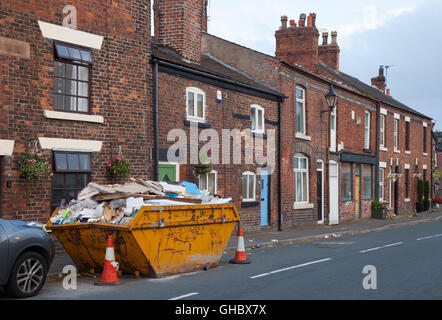 Le village de Lancashire Croston a été l'un des plus affectés dans la région par le Boxing Day des inondations en 2015, au Royaume-Uni. Banque D'Images