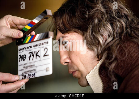 GOYAS GEISTER Fantômes Goyas Spanien 2006 Milos Forman Javier Bardem sur le tournage. Regie : Milos Forman aka. Goyas Ghosts Banque D'Images