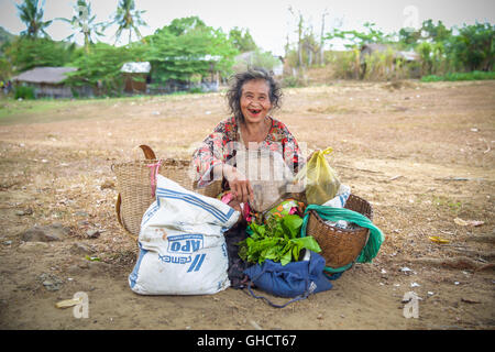 Les gens de la tribu Mangyan à Mindoro - Philippines Banque D'Images