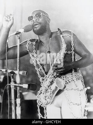 WATTSTAX USA 1973 Wattstax de Mel Stuart le concert a été un élan de la musique, l'âme et l'expérience des noirs. LA Mise en scène dans le Colisée de l'été 1972. Avec : Isaac Hayes, musicien afro-américaine régie : Mel Stuart Banque D'Images