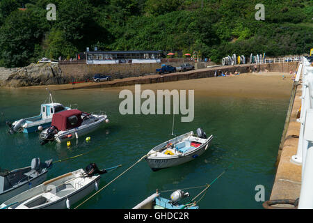 Bonne Nuit Bay à grande eau,St.John,Jersey,Channel Islands Banque D'Images