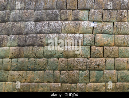 Détail de construction à Ingapirca, un lieu touristique qui se trouve dans un ancien temple inca situé dans la province de Azuay, EC Banque D'Images