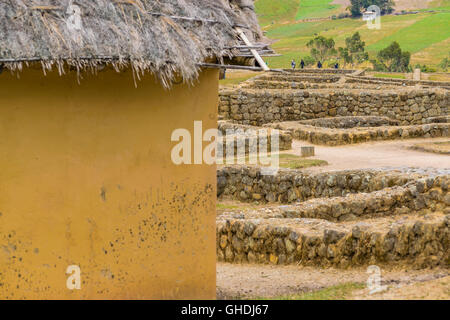 Ingapirca, un emplacement touristique dans laquelle se trouve un ancien temple inca situé dans la province de Manabi, Équateur Banque D'Images