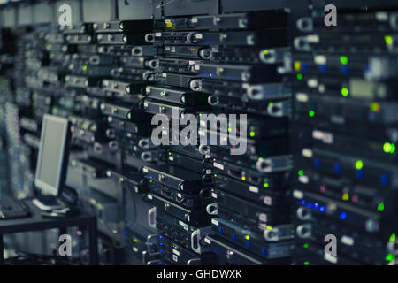 Panneau rack Server room Banque D'Images