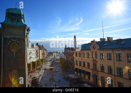 HELSINBORG, Suède 19 Juillet 2016 : vue sur la ville suédoise Helsinborg situé dans le sud Banque D'Images