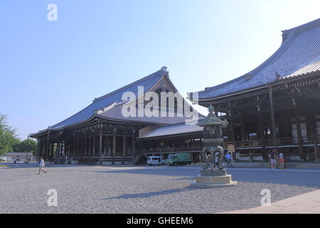 Le Temple Nishi Honganji à Kyoto au Japon. Banque D'Images