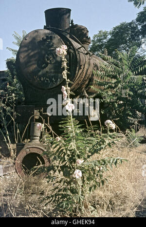 Une République Chemins Hartmann, 2-8-0 Caden Mots, Damas, juin 1976. Banque D'Images