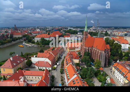 Wroclaw. image de Wroclaw, Pologne au cours de journée d'été. Banque D'Images