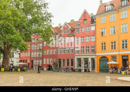 Grabrodretorv est une place publique avec des restaurants dans le centre de Copenhague, Danemark Banque D'Images