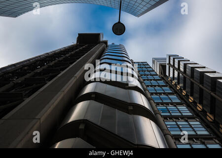 Le Lloyd's Building (Inside Out) et l'Édifice Willis, Lime Street, City of London, Londres, Royaume-Uni Banque D'Images