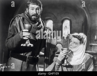 Le LION EN HIVER UK 1968 Anthony Harvey Peter O'TOOLE (le roi Henri II) et Katharine Hepburn (Aliénor d'Aquitaine) Régie : Anthony Harvey Banque D'Images