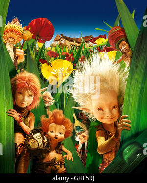 ARTHUR UND DIE MINIMOYS Arthur et les Minimoys Frankreich 2006 Luc Besson Arthur et les Minimoys / les Minimoys dans le jardin Regie : Luc Besson aka. Arthur et les Minimoys Banque D'Images