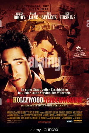 DIE VERSCHWÖRUNG Hollywoodland HOLLYWOOD-USA 2006 Hollywood-Verschwörung / Filmplakat Die Regie : Allen Coulter aka. Hollywoodland Banque D'Images