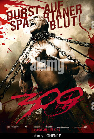 300 300 USA 2006 Zack Snyder 300 / Filmplakat Regie : Zack Snyder aka. 300 Banque D'Images