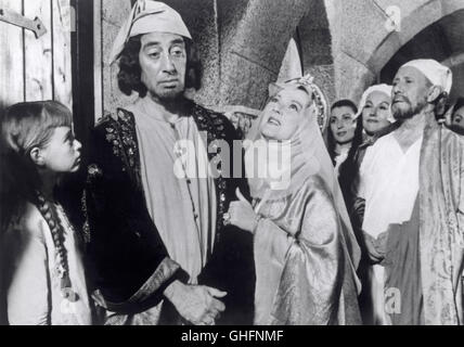 Les trois mondes Les Trois Mondes DE GULLIVER Gulliver de UK/USA 1960 Jack Sher GRÉGOIRE ASLAN (King Brob) et Mary ELLIS (QUEEN BROBDINGNAG) Régie : Jack Sher aka. Les trois Mondes de Gulliver Banque D'Images