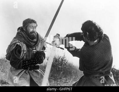 Le LION EN HIVER UK 1968 Anthony Harvey Peter O'TOOLE (le Roi Henry II, le combat à combattant) Régie : Anthony Harvey Banque D'Images