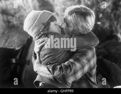 Une trêve fragile entre ex-rodeo star Sonny Steele (Robert Redford) et journaliste Hallie Martin (Jane Fonda) chauffe - qu'ils prennent le temps de s'échapper une chasse à la police en ce moment. Regie : Sydney Pollack Banque D'Images