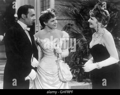 CHARLES BOYER (Gregory Anton), Ingrid Bergman (Paula Alquist Anton), HEATHER THATCHER (Lady Dalroy) Régie : George Cukor Banque D'Images