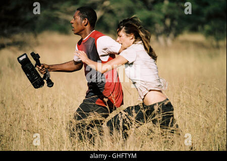 Die Fährte des Grauens / ORLANDO JONES comme Steven Johnson et BROOK LANGTON comme maîtres d'Aviva dans une scène de PRIMEVAL, réalisé par Michael Katleman. Régie : Michael Katleman aka. Primeval Banque D'Images