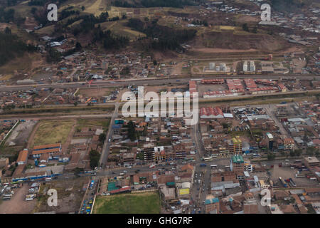 Pérou - 11 mai : Vue aérienne de la ville de Cusco au Pérou. 11 mai 2016, le Pérou. Banque D'Images