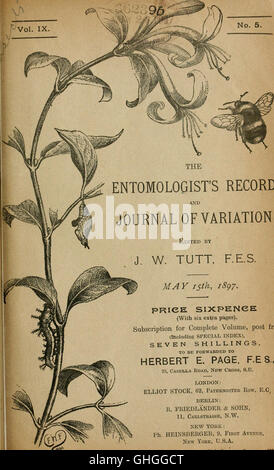 L'entomologiste du dossier et du journal officiel de variation (1897)